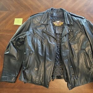Harley-Davidson Black Leather Motorcycle Jacket
